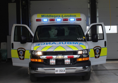 Image of ambulance with open doors