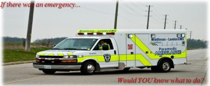 "If there was an emergency" poster