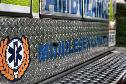 Picture of bumper of ambulance